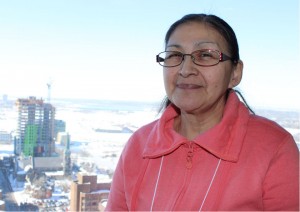 Inuit cancer survivor Beatrice Bernhardt speaks about what it's like to be diagnosed with the disease. PHOTO: Paige Parsons