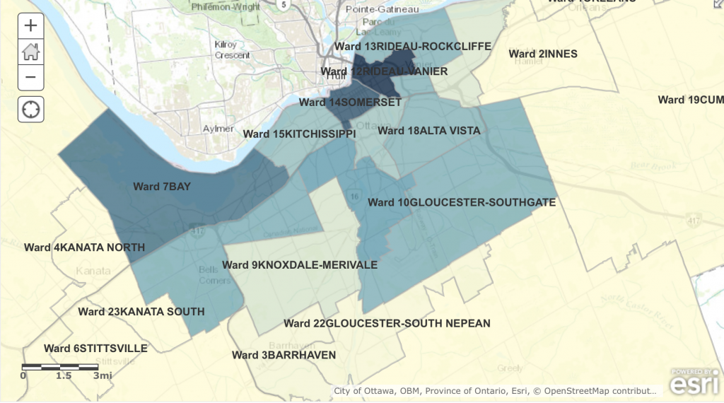 There is an interactive map detailing how many residents per ward struggle to maintain a roof over their heads.  Visit: http://arcg.is/1U5Fn0b to learn more.